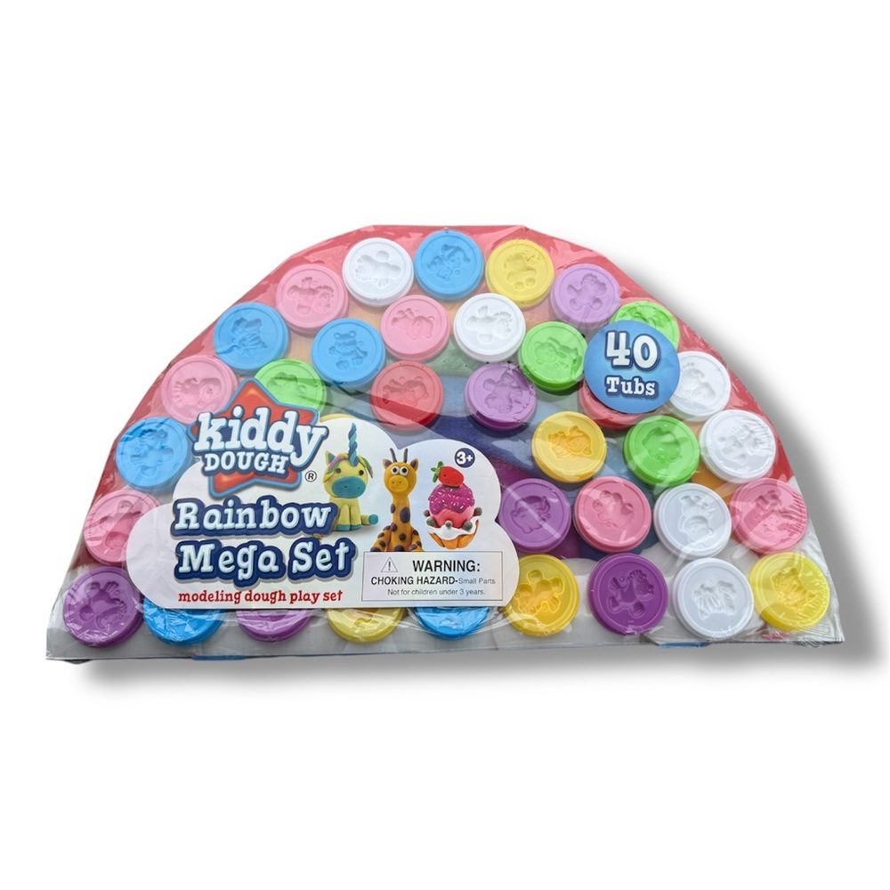 Creative Kids Kiddy Dough Rainbow Modeling Clay Mega Set 40ct -NEW